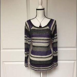 Oliver Sky Lightweight LS Striped Shirt Size L